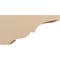 Ekena Millwork 10"W x 20"D x 10"H Wide Asheboro Rough Cedar Woodgrain TimberThane Corbel, Primed Tan CORUR10X20X10ASHRCPR - alternate 2